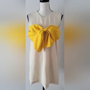 AEL Gold Bow Mini Dress